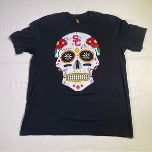 USC Trojans Fight On Sugar Skull T-Shirt NCAA  

• Brand: Team Troian